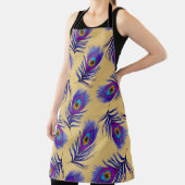 Decorative seamless pattern with beautiful peacock エプロン (インサイチュ)