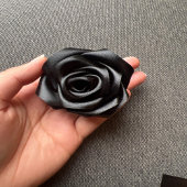 Decorative Single Face Black サテンリボン