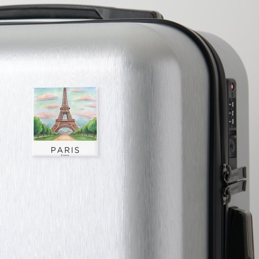 Decorative Square Magnet | Personalized Home Accen マグネット (インサイチュ (スーツケース))