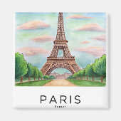 Decorative Square Magnet | Personalized Home Accen マグネット (正面)