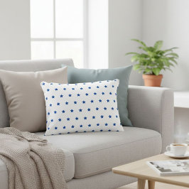 Decorative star cushion, blue sofa cushion アクセントクッション