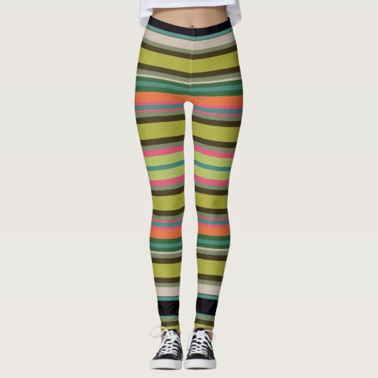  Decorative Striped  レギンス (正面)