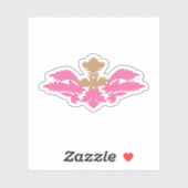 Decorative Style, Hot Pink, Antique Brass シール (シート)