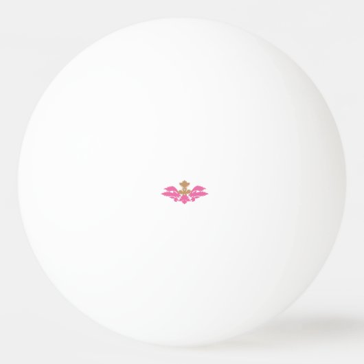 Decorative Style, Hot Pink, Antique Brass 卓球ボール (正面)