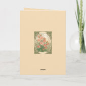 Decorative Sweet Pea Birth Month Flower カード (裏面)