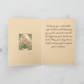 Decorative Sweet Pea Birth Month Flower カード (内部)