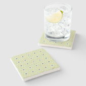 decorative symmetrical geometric pattern coaster  ストーンコースター (横)
