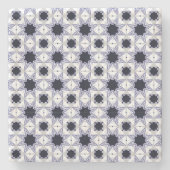 decorative symmetrical geometric pattern coaster  ストーンコースター (正面)