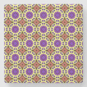 decorative symmetrical geometric pattern coaster  ストーンコースター (正面)