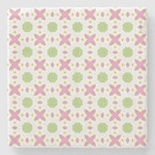 decorative symmetrical geometric pattern coaster  ストーンコースター (正面)