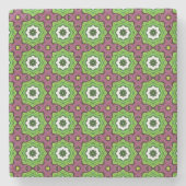 decorative symmetrical geometric pattern coaster  ストーンコースター (正面)