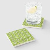 decorative symmetrical geometric pattern coaster  ストーンコースター (横)