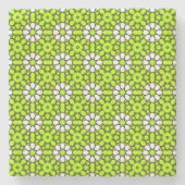 decorative symmetrical geometric pattern coaster  ストーンコースター (正面)