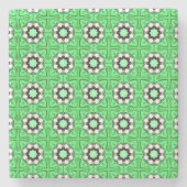 decorative symmetrical geometric pattern coaster  ストーンコースター (正面)