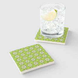 decorative symmetrical geometric pattern coaster  ストーンコースター