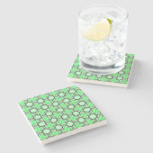 decorative symmetrical geometric pattern coaster ストーンコースター