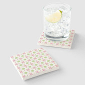 decorative symmetrical geometric pattern coaster  ストーンコースター