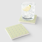 decorative symmetrical geometric pattern coaster ストーンコースター
