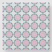 decorative symmetrical geometric pattern coaster  ストーンコースター (正面)