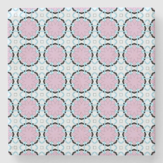 decorative symmetrical geometric pattern coaster ストーンコースター (正面)