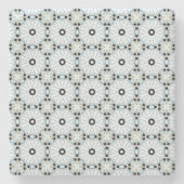 decorative symmetrical geometric pattern coaster  ストーンコースター (正面)