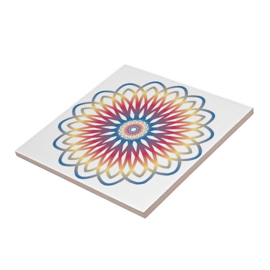 Decorative tile art mandala design タイル (側面)
