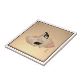 Decorative Tile with Ancient Japanese Print タイル (側面)