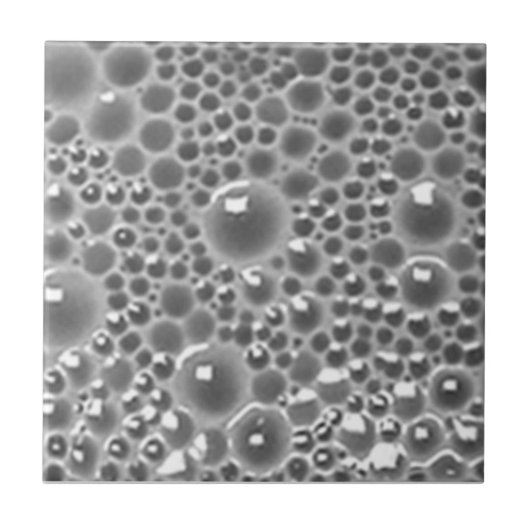 Decorative Tile with bubbles,gray gloss タイル (正面)