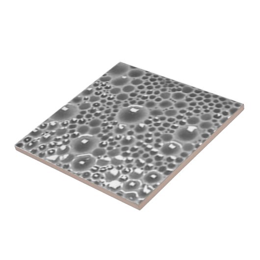 Decorative Tile with bubbles,gray gloss タイル (側面)