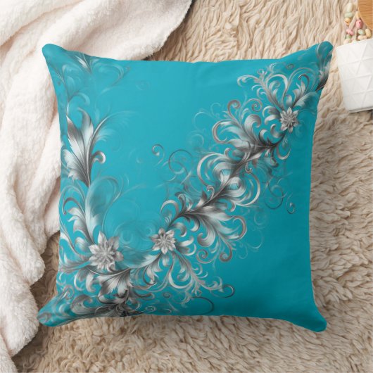 Decorative Turquoise  クッション (ブランケット)