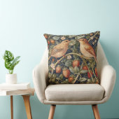Decorative William Morris Bird Throw Pillow クッション (椅子)