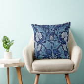 Decorative William Morris Floral Leaf Throw Pillow クッション (椅子)