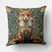 Decorative William Morris Fox Throw Pillow クッション (裏面)