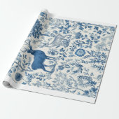 Decorative Wrap Paper Chinoiserie Forest Animals ラッピングペーパー (アンロールド)