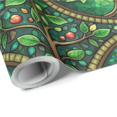 Decorative wrapping paper with a repeating  ラッピングペーパー (ロールコーナー)