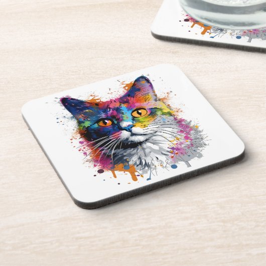 Decorativo Gato caleidoscopio コースター (左側)