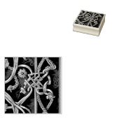 décorr médiéval rouge et or ラバースタンプ (押印)