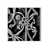 décorr médiéval rouge et or ラバースタンプ (インプリント)