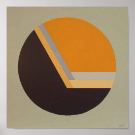 DecoSphereプリント（10"x10"タンジェリン） ポスター