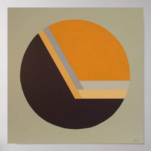 DecoSphereプリント(10"x10"タンジェリン) ポスター (正面)