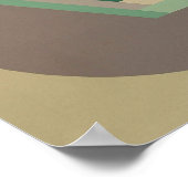 DecoSphereプリント(10"x10"ミント) ポスター (角)