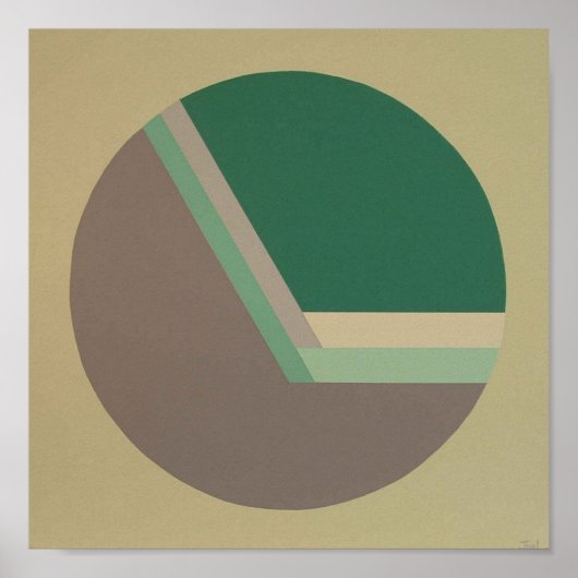 DecoSphereプリント(10"x10"ミント) ポスター (正面)