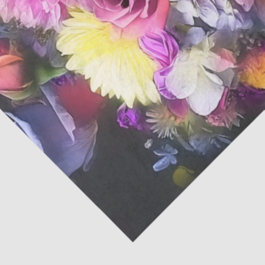 Decoupag3 Skull Bright Flowers Mixed Media 薄葉紙 (詳細)