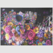 Decoupag3 Skull Bright Flowers Mixed Media 薄葉紙 (正面)