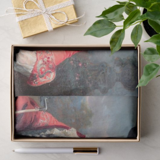 Decoupageのためのエレガントで18世紀な女性 薄葉紙 (ギフト)