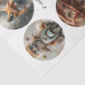 Decoupage 12 Fox 4" Coaster Woodland Designs  薄葉紙 (詳細)