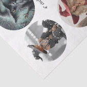 Decoupage 12 Witch Coaster Set 4" Circle Designs  薄葉紙 (詳細)