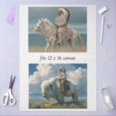 Decoupage 12x16 Native American Indian Designs  薄葉紙 (クラフト)