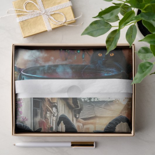 Decoupage 12x16 Whimsical Witches Festive Mystical 薄葉紙 (ギフト)