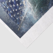 Decoupage 250th American Flag Rising in Ocean  薄葉紙 (詳細)